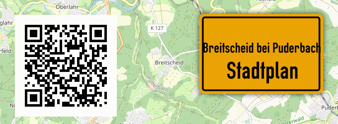 Stadtplan Breitscheid bei Puderbach, Westerwald