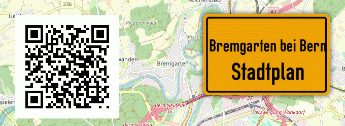 Stadtplan Bremgarten bei Bern