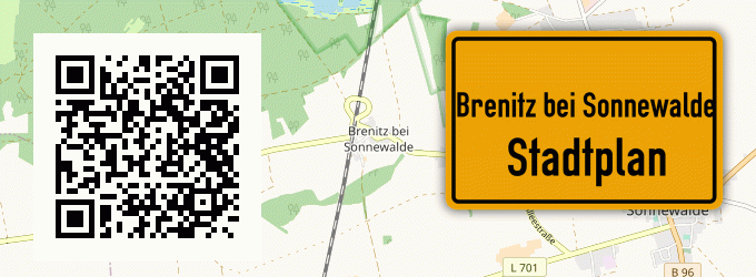 Stadtplan Brenitz bei Sonnewalde