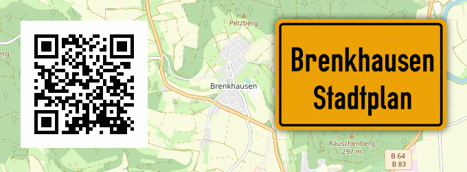 Stadtplan Brenkhausen, Kreis Höxter
