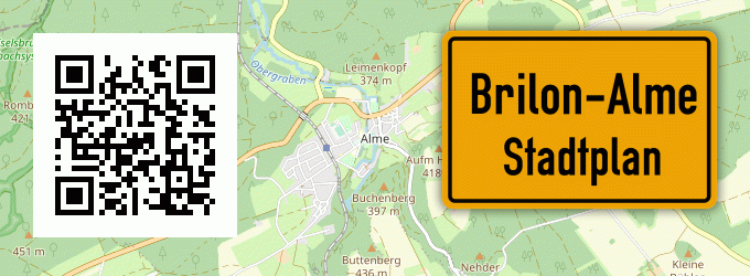 Stadtplan Brilon-Alme