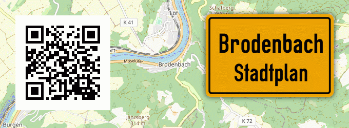Stadtplan Brodenbach