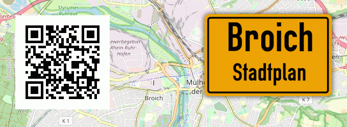 Stadtplan Broich