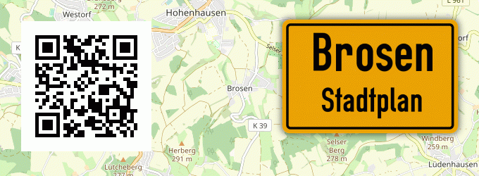 Stadtplan Brosen, Lippe