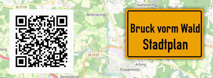 Stadtplan Bruck vorm Wald