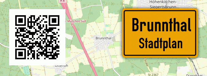 Stadtplan Brunnthal, Kreis München