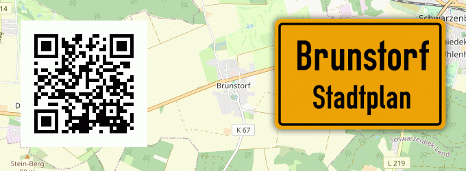 Stadtplan Brunstorf, Kreis Herzogtum Lauenburg