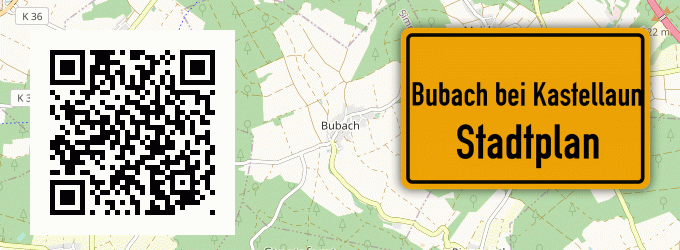 Stadtplan Bubach bei Kastellaun