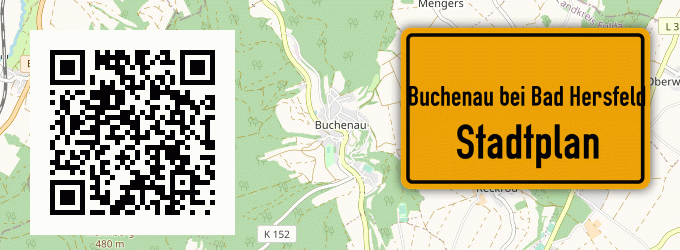 Stadtplan Buchenau bei Bad Hersfeld