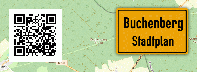 Stadtplan Buchenberg, Kreis Frankenberg, Eder