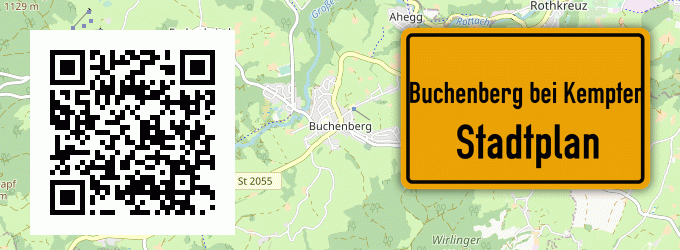 Stadtplan Buchenberg bei Kempten, Allgäu