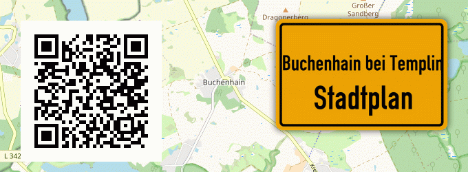 Stadtplan Buchenhain bei Templin