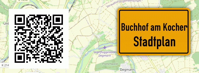 Stadtplan Buchhof am Kocher