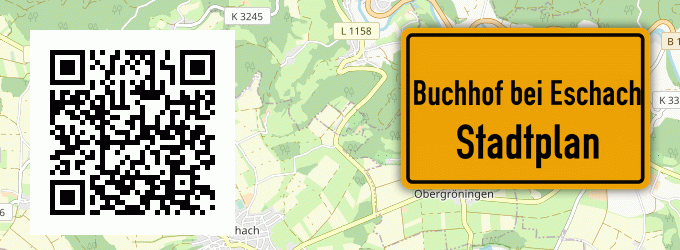 Stadtplan Buchhof bei Eschach