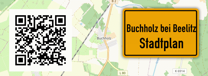 Stadtplan Buchholz bei Beelitz