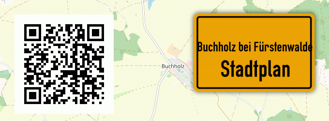 Stadtplan Buchholz bei Fürstenwalde, Spree
