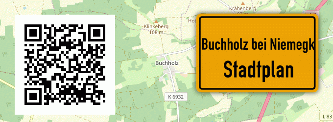 Stadtplan Buchholz bei Niemegk