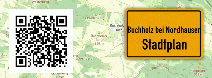 Stadtplan Buchholz bei Nordhausen
