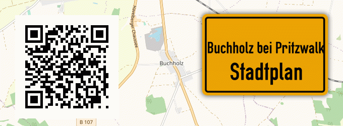 Stadtplan Buchholz bei Pritzwalk