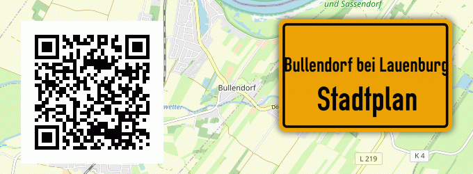 Stadtplan Bullendorf bei Lauenburg, Elbe