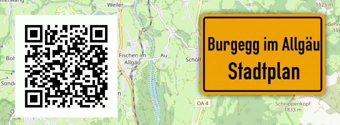 Stadtplan Burgegg im Allgäu
