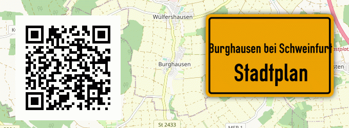 Stadtplan Burghausen bei Schweinfurt