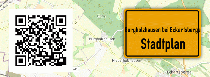 Stadtplan Burgholzhausen bei Eckartsberga