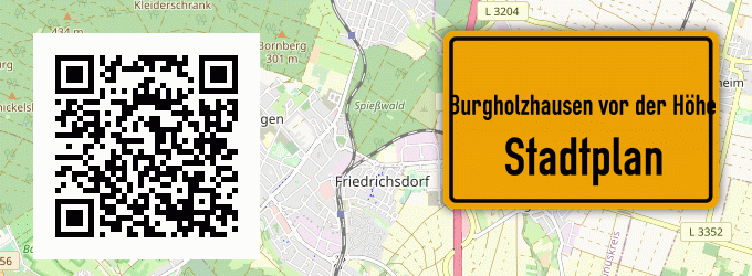 Stadtplan Burgholzhausen vor der Höhe