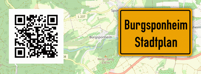 Stadtplan Burgsponheim