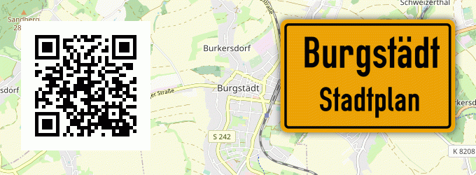 Stadtplan Burgstädt, Sachsen