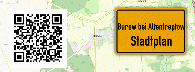 Stadtplan Burow bei Altentreptow
