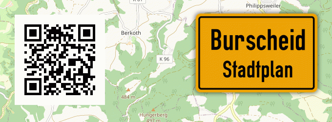 Stadtplan Burscheid, Eifel