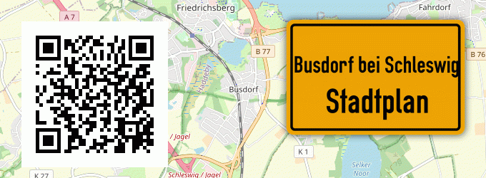 Stadtplan Busdorf bei Schleswig