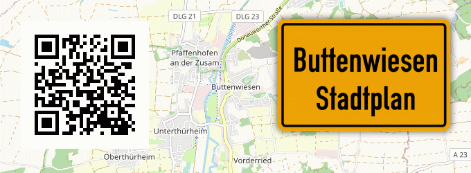 Stadtplan Buttenwiesen
