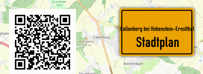 Stadtplan Callenberg bei Hohenstein-Ernstthal