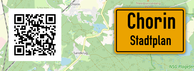 Stadtplan Chorin