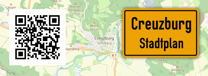 Stadtplan Creuzburg