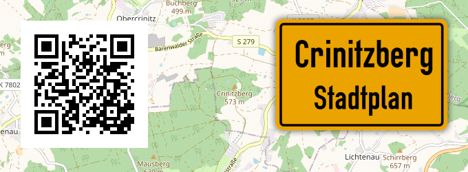 Stadtplan Crinitzberg