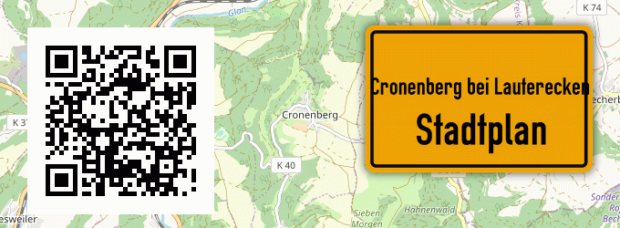Stadtplan Cronenberg bei Lauterecken