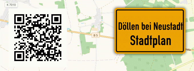 Stadtplan Döllen bei Neustadt, Dosse