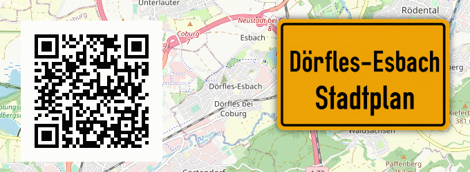 Stadtplan Dörfles-Esbach