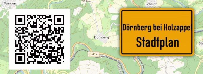 Stadtplan Dörnberg bei Holzappel, Rhein-Lahn-Kreis
