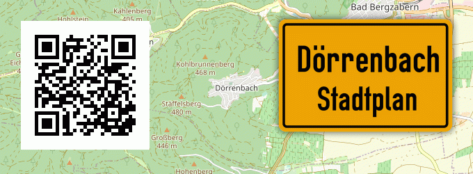 Stadtplan Dörrenbach, Pfalz