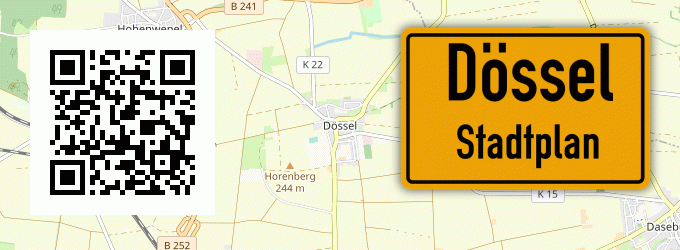 Stadtplan Dössel, Westfalen