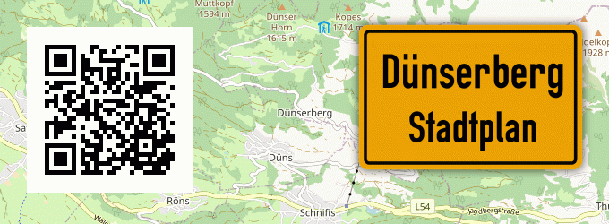 Stadtplan Dünserberg