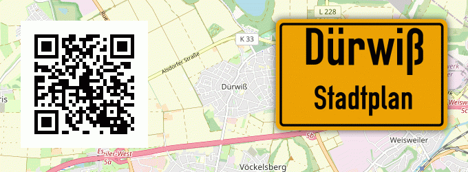 Stadtplan Dürwiß