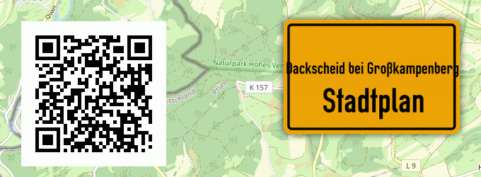 Stadtplan Dackscheid bei Großkampenberg