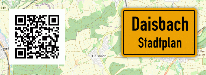 Stadtplan Daisbach, Baden
