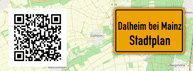 Stadtplan Dalheim bei Mainz