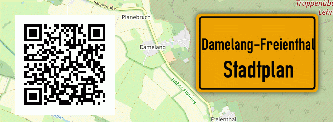 Stadtplan Damelang-Freienthal